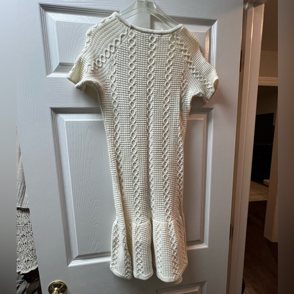 NWT Sam Edelman Ivory Cable knit Sweater Dress Sz Small - Picture 5 of 5
